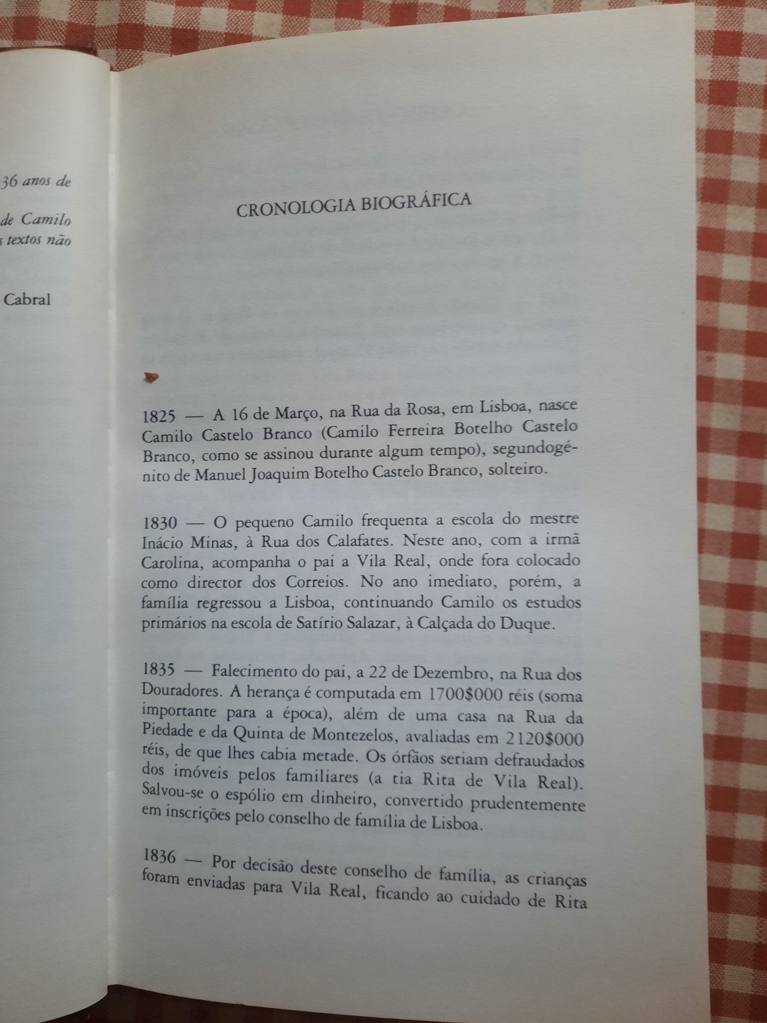 Anátema de Camilo Castelo Branco