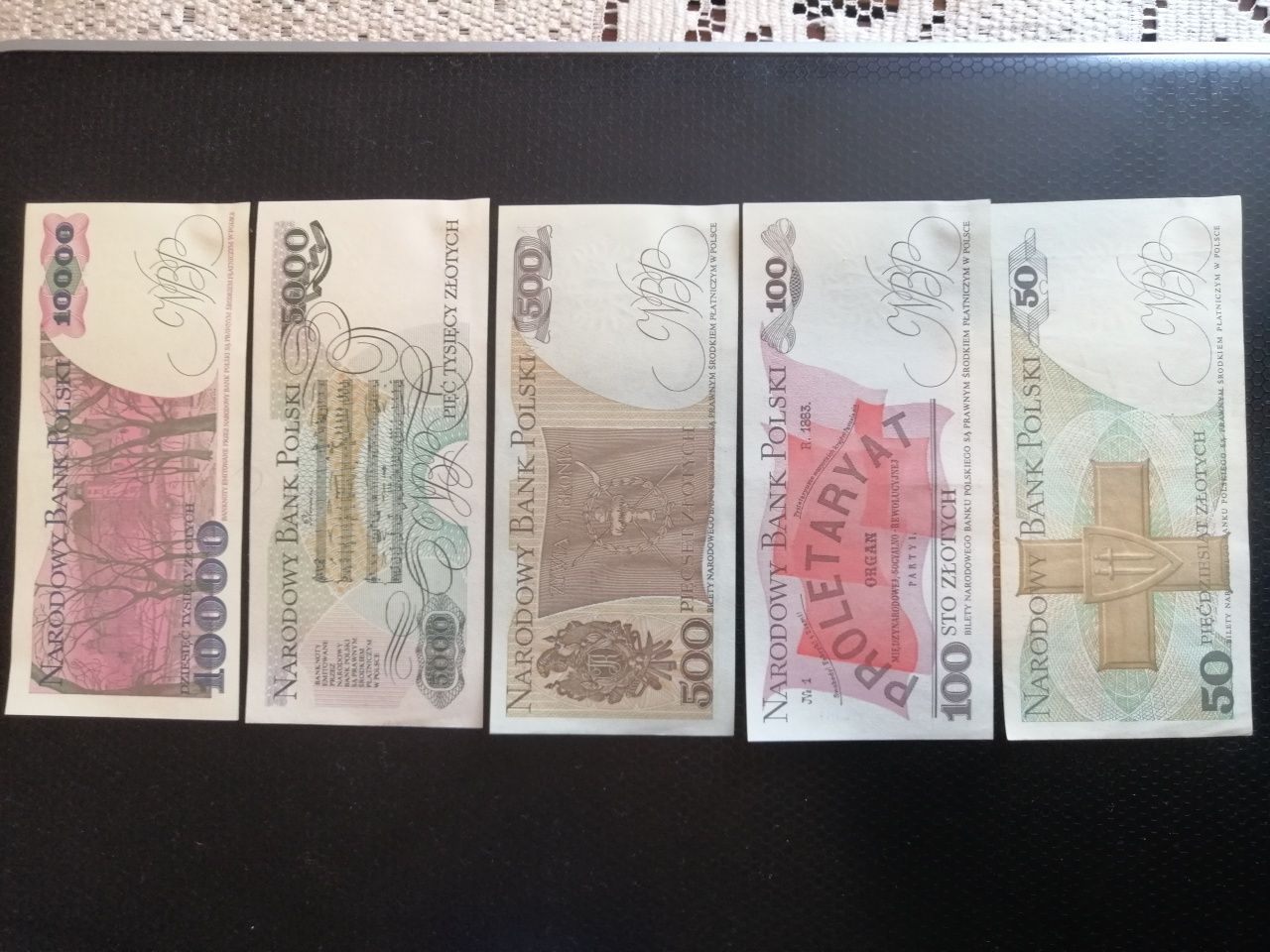 Banknoty z PRL stan bankowy, nie używane od 1988r