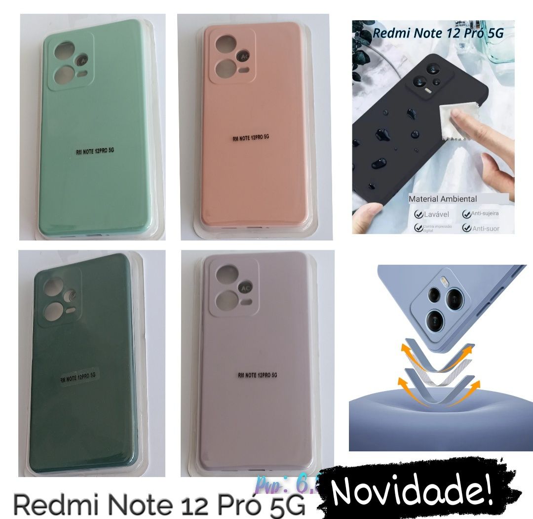 Capa P/ Xiaomi Redmi Note 12 Pró 5G / Capa Redmi Note 12 Pró+ 5G