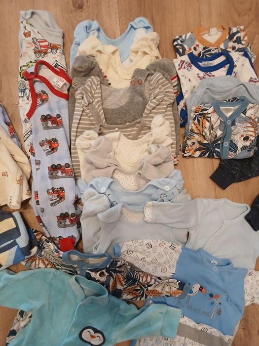 Wyprawka, paka ubrań 56, worek ubrań dla chłopca