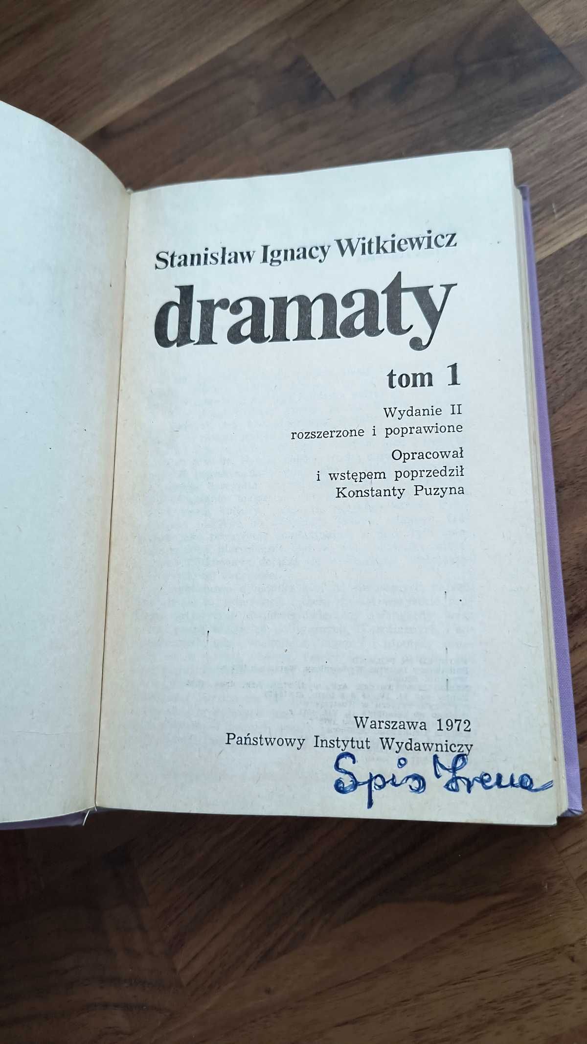 Dramaty tom 1 i 2 - Stanisław Ignacy Witkiewicz