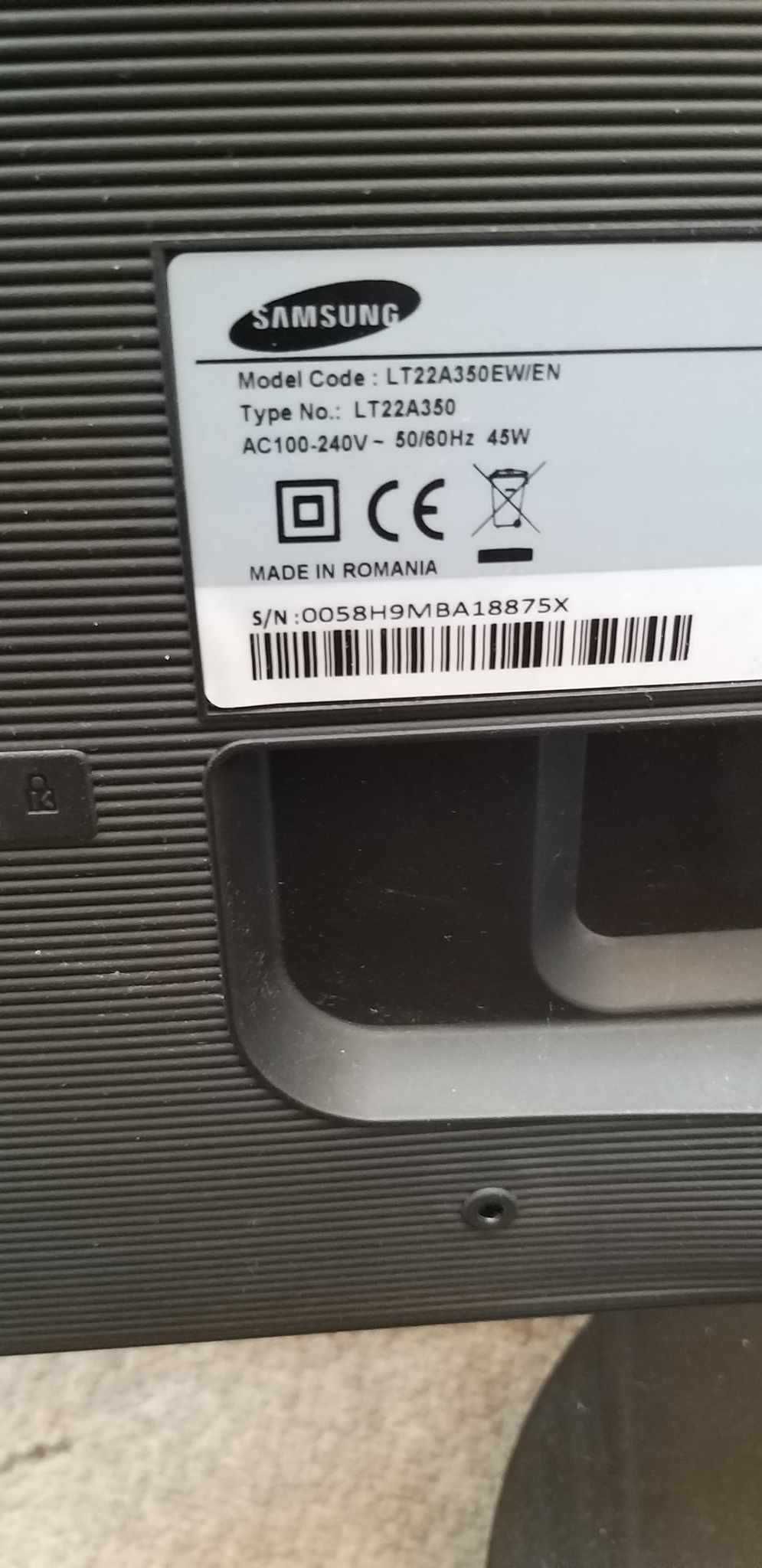 Monitor Samsung  LT22A350EW