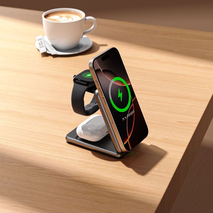 Ładowarka Bezprzewodowa 3w1 Tech-Protect MagSafe DO Apple Watch,