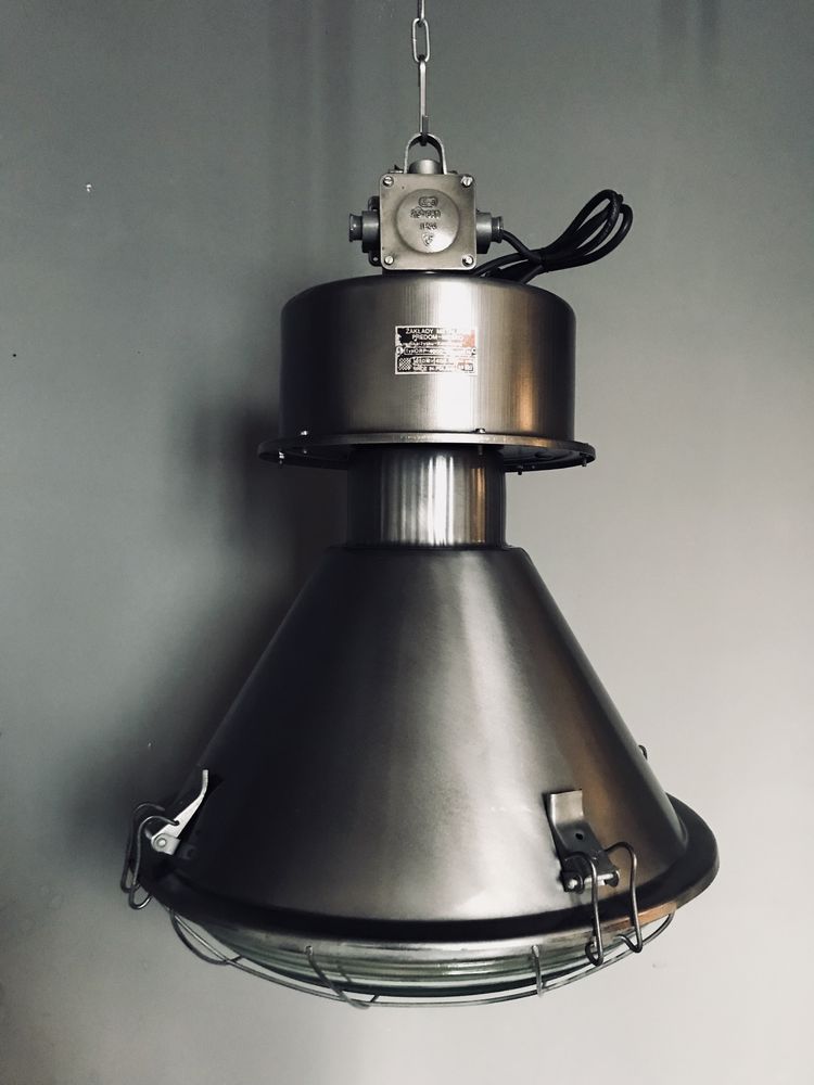 Lampa LOFT przemysłowa INDUSTRIALNA metalowa stara industrial PRL