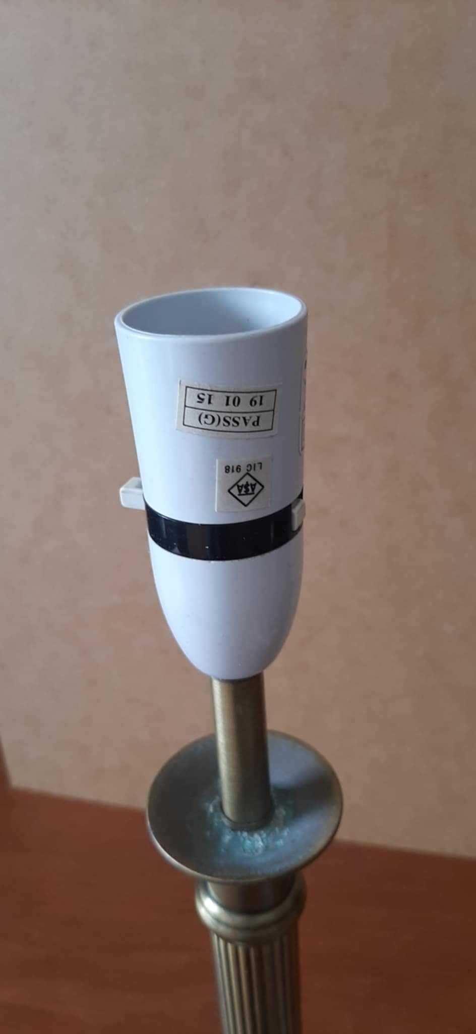 Mosiężna lampa stołowa Servlite | vintage | angielska wtyczka