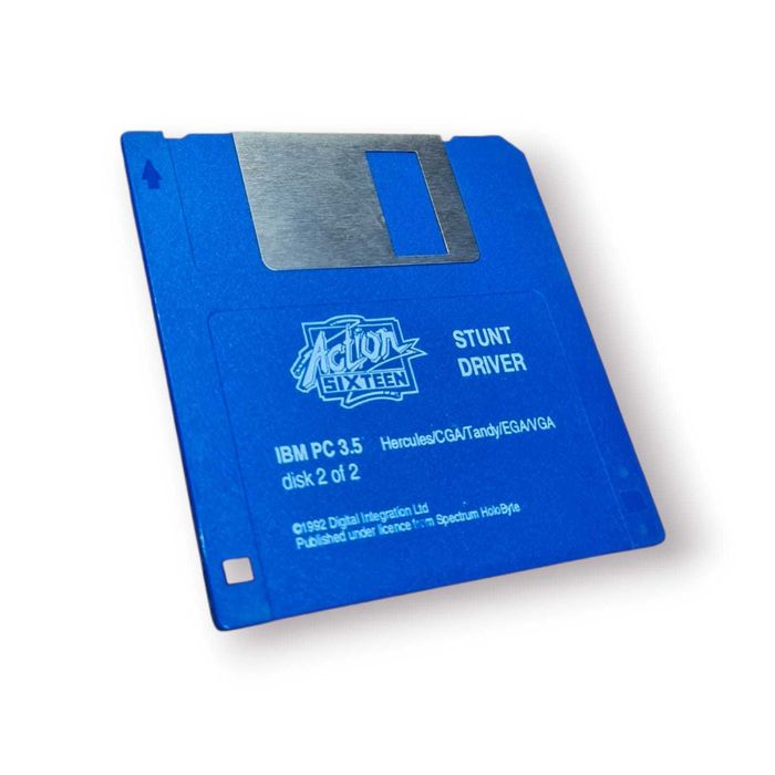 Jogo Stunt Driver (PC, 1992) – Edição em Disquete 3.5” – Completo