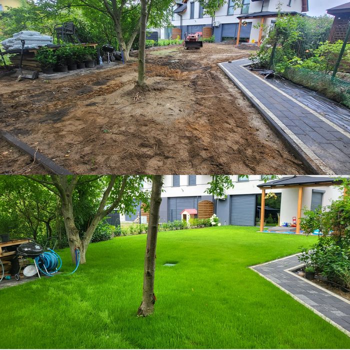 Glebogryzarka separacyjna, koszenie,zakladanie  trawników rebak nawodn