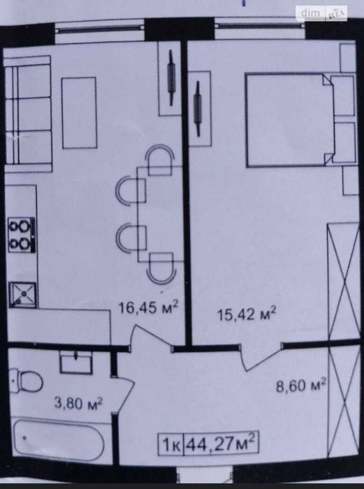 1 кім біля озера та парку на Вагилевича
