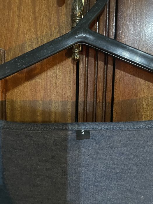 Vestido azul manga comprida