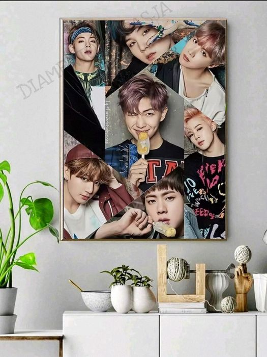 BTS BANGTAN BOYS ARMY K-pop obraz mozaika diamentowa do WYKONANIA