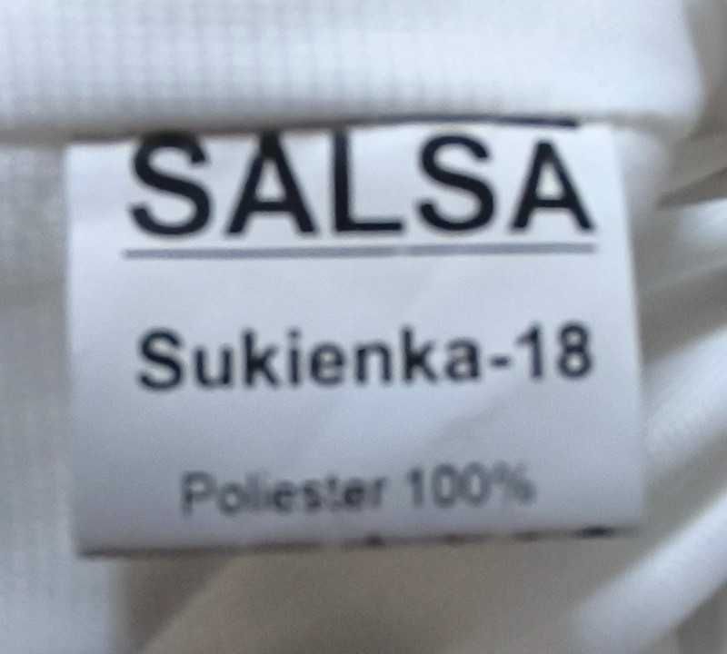 Elegancka sukienka, srebrno złota.Salsa