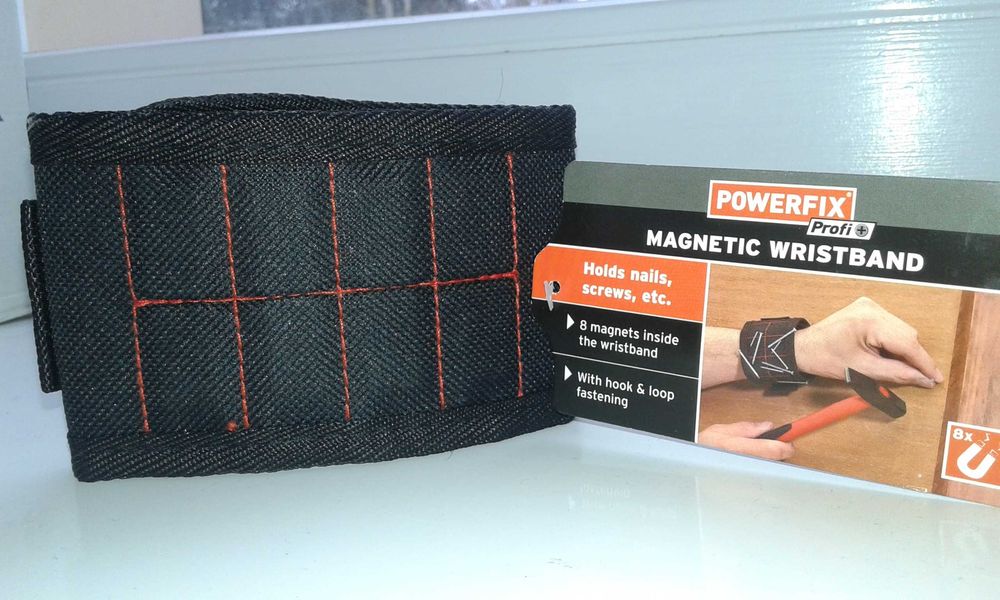 POWERFIX opaska narzędziowa na rękę nadgarstek z magnesem