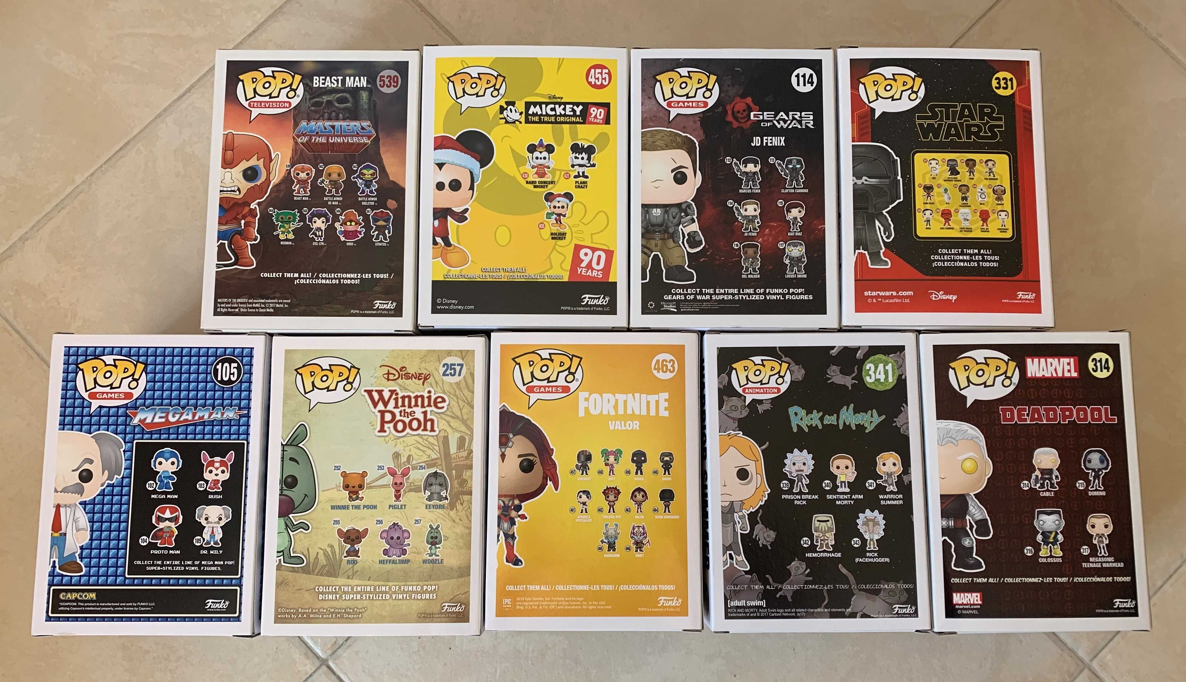 Funko Pop - vários temas (1 = 8€ / 2 ou mais = 7€ cada)