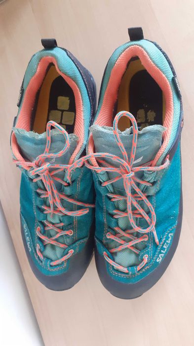 piękne damskie buty trekkingowe ze skóry Salewa R 40