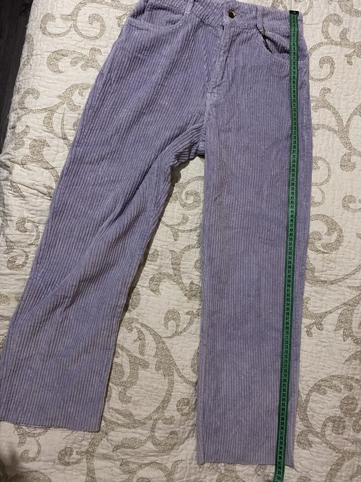 Фіолетові вельветові штани Zara