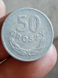 sprzedam monetę 50 groszy 1974 rok nierówne ranty