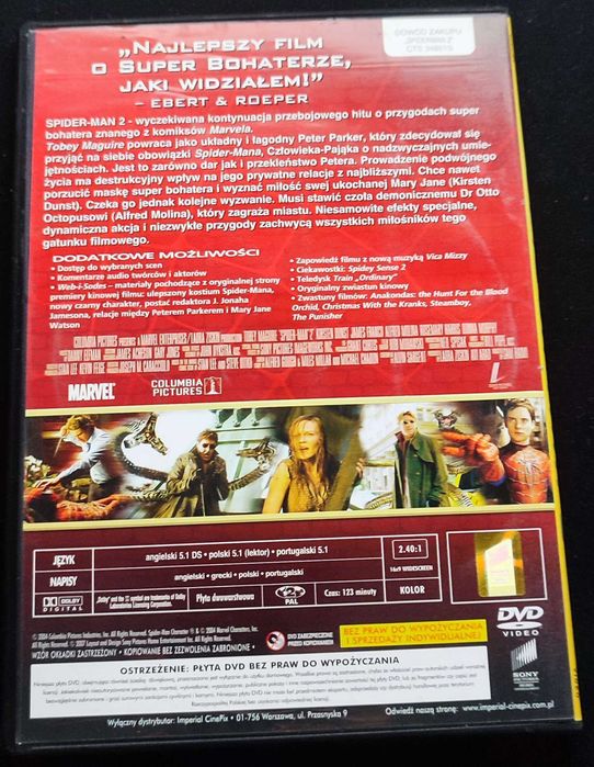 Spider-Man 3 filmy DVD