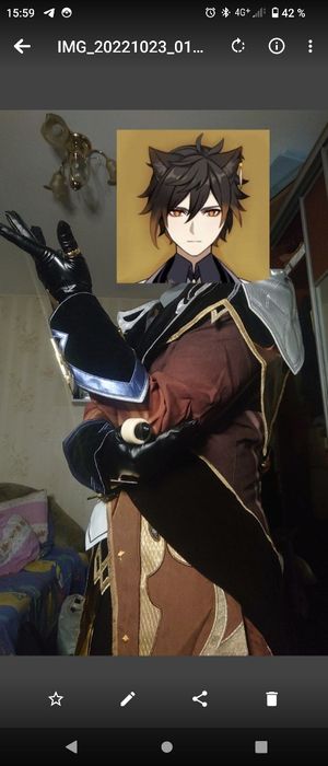 Косплей костюм Чжун Ли из Геншин Импакт