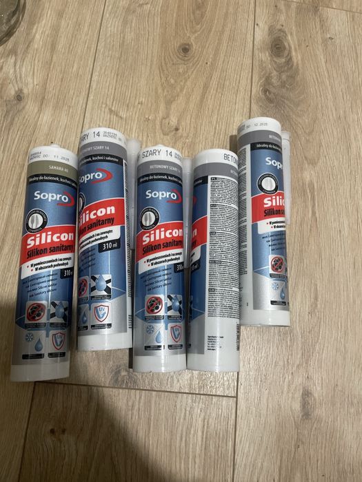 Silikon sopro betonow szary/sahara