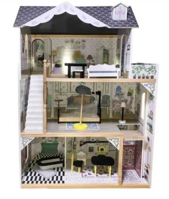 Domek dla lalek drewniana Willa Wioletta -Nowy