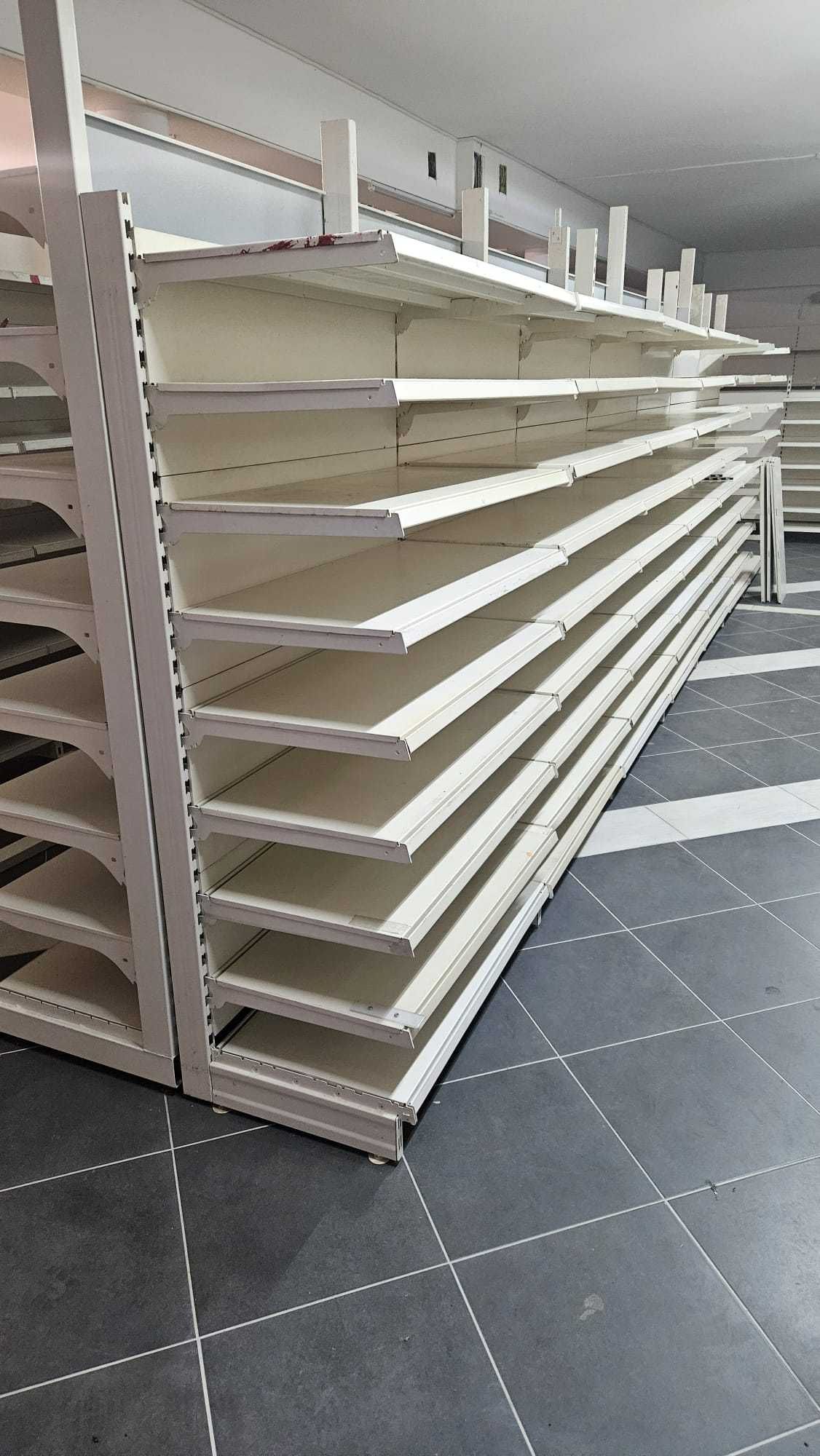 Regały magazynowe sklepowe domowe metalowe hurtowe ilości białe metal