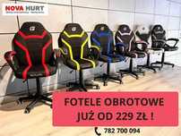 Fotel biurowy GAMINGOWY NOWY obrotowy krzesło do biurka Lugano