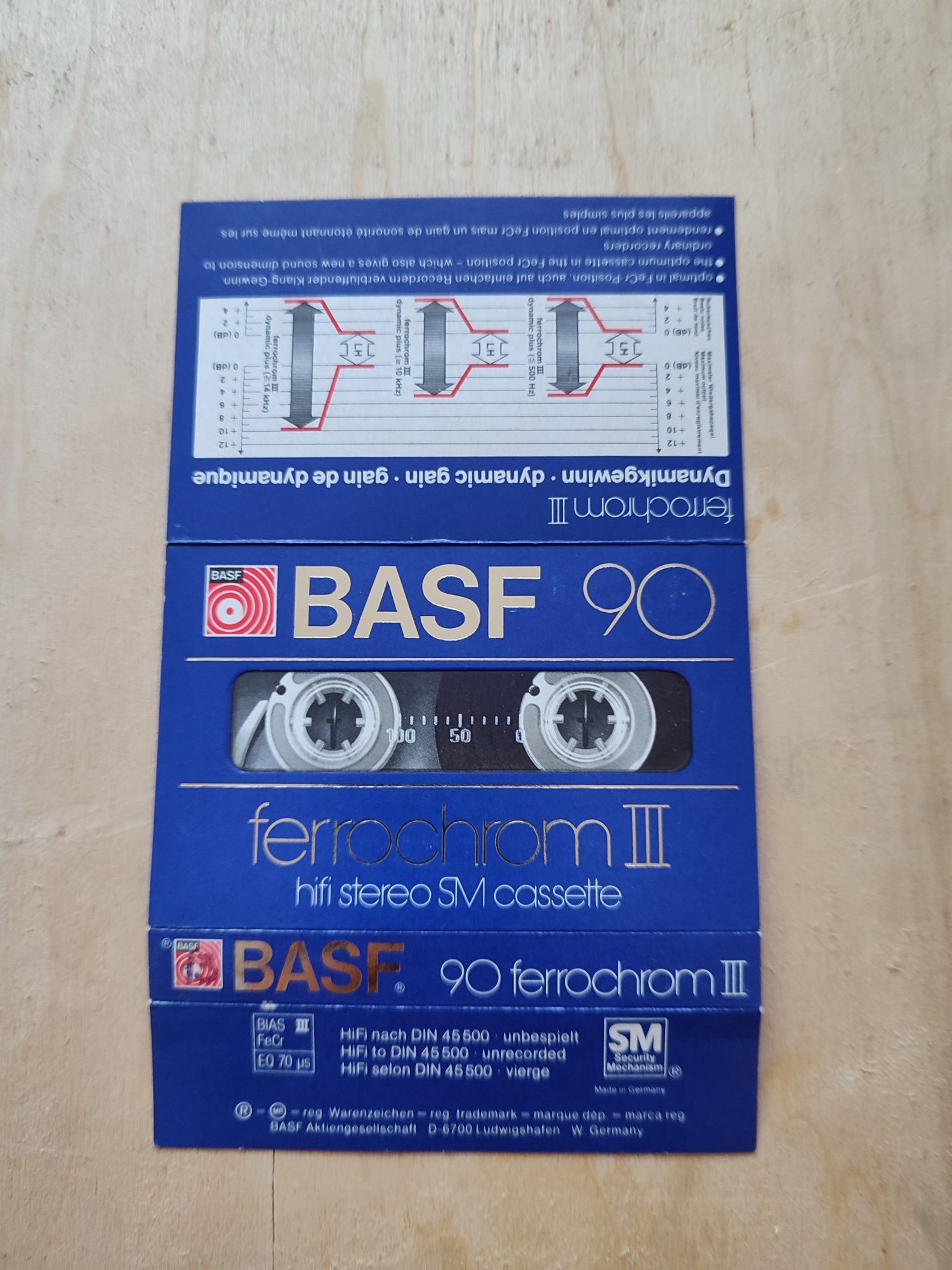 вкладыш от кассеты Basf ferrochrom  III