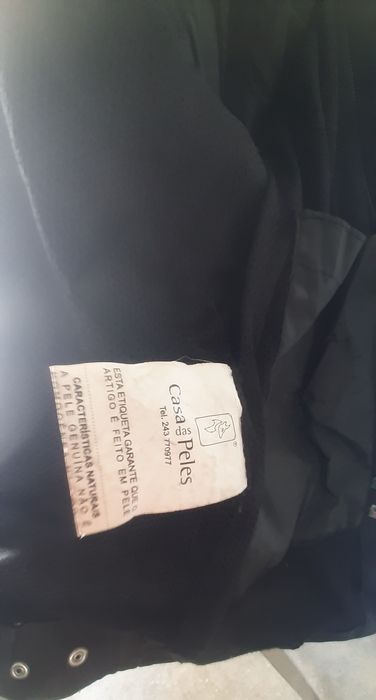 Casaco de pele moto