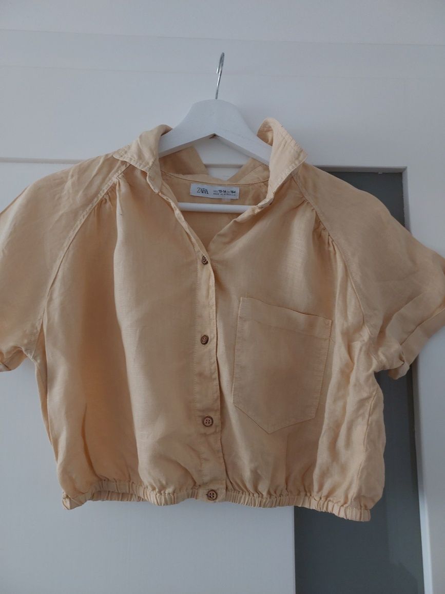 Lniana bluzka zara rozmiar 164