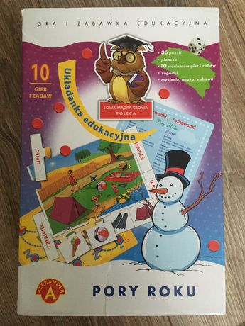 Pory Roku gra zabawka edukacyjna 10w1 Alexander puzzle rymowanki