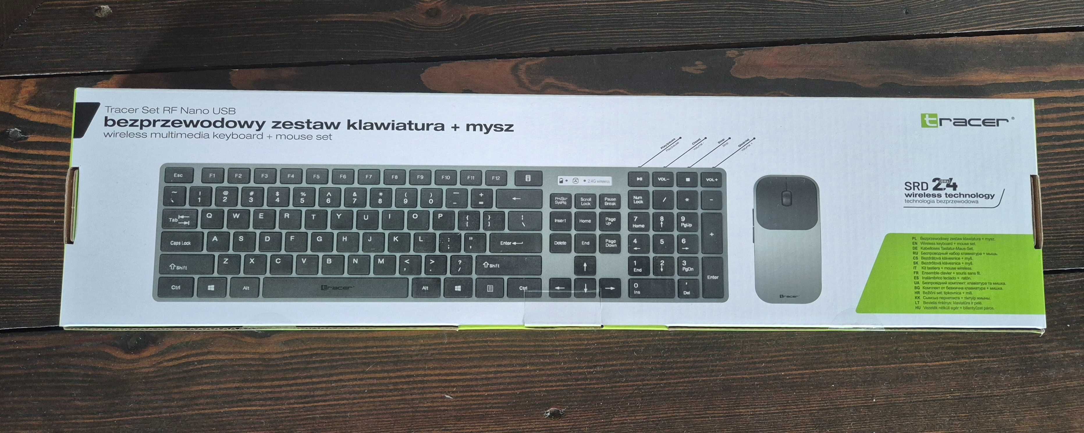 Klawiatura mysz Zestaw TRACER Set RF Nano USB bezprzewodowa