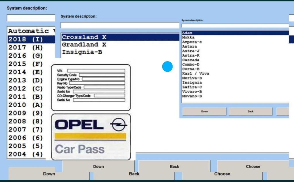 CarPass вичитання коду, помилок Opel до 2018року