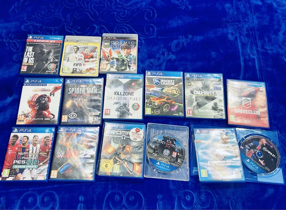 Jogos da ps4 e da ps3 a 15 e a10