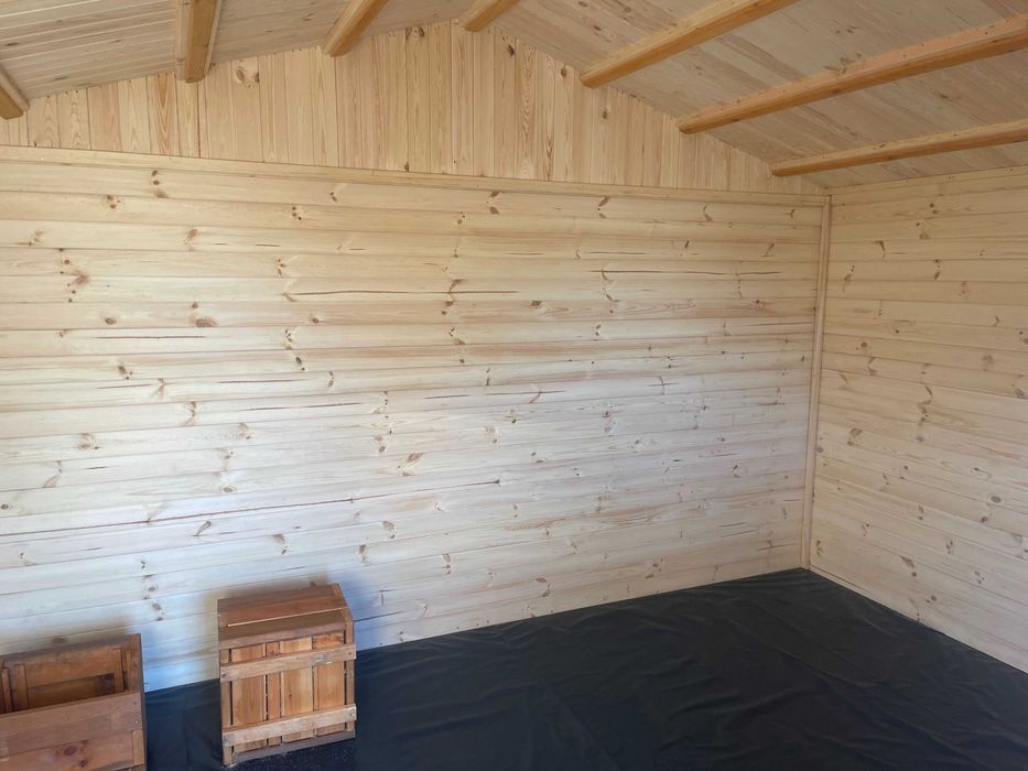 domek drewniany domki drewniane dom z drewna ocieplony 12 m2 WARBIT