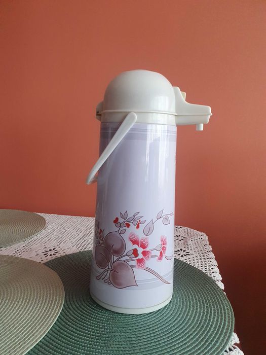 Termos szklany z pompką