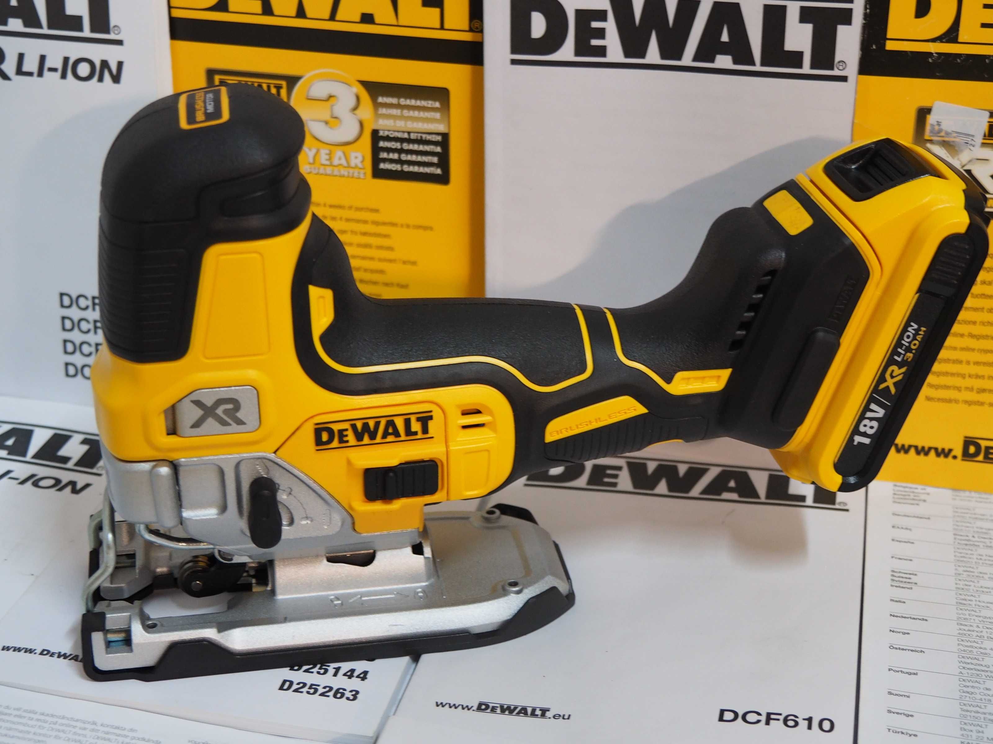 DEWALT DCS 335 wyrzynarka bezszczotkowa +bateria 18v 3ah Germany