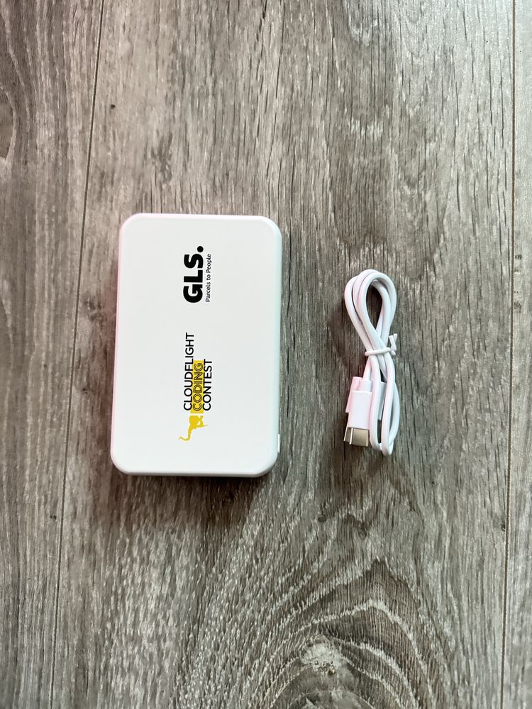 PowerBank 5000 mAh USB biały