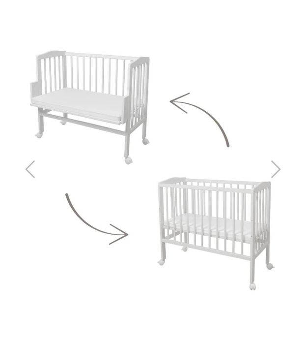 Łóżeczko / dostawka 2w1