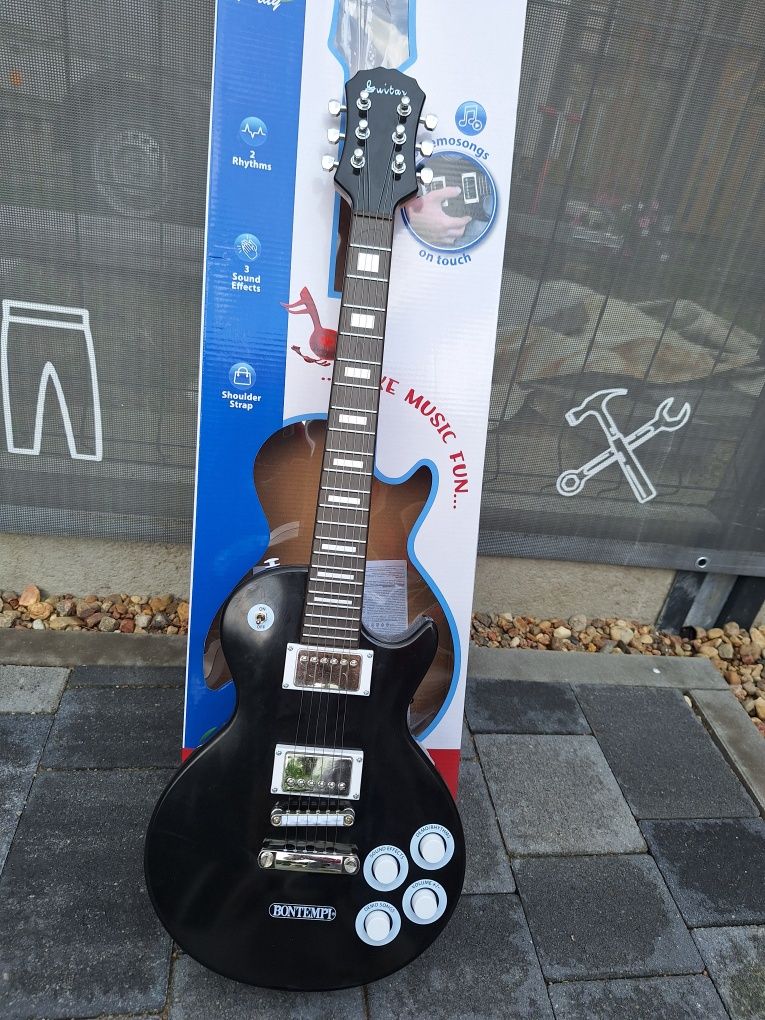 Bontempi gitara elektryczna 69 cm czarna