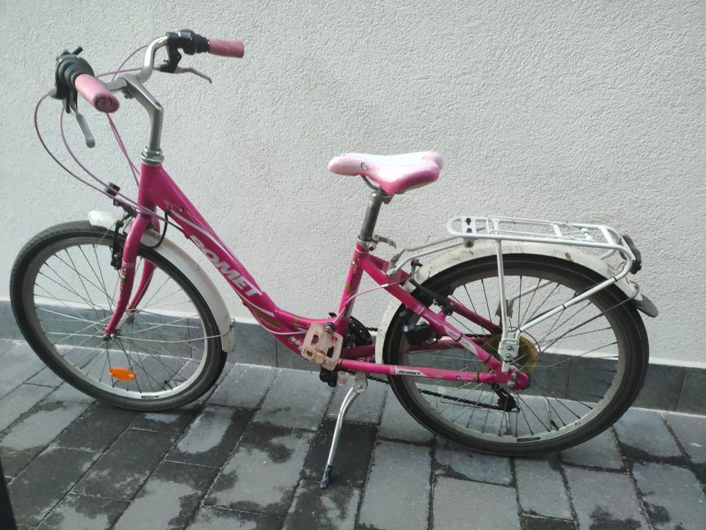 Rower miejski ROMET 24" różowy