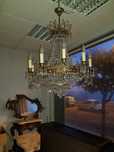 Fabuloso lustre, candeeiro em cristal