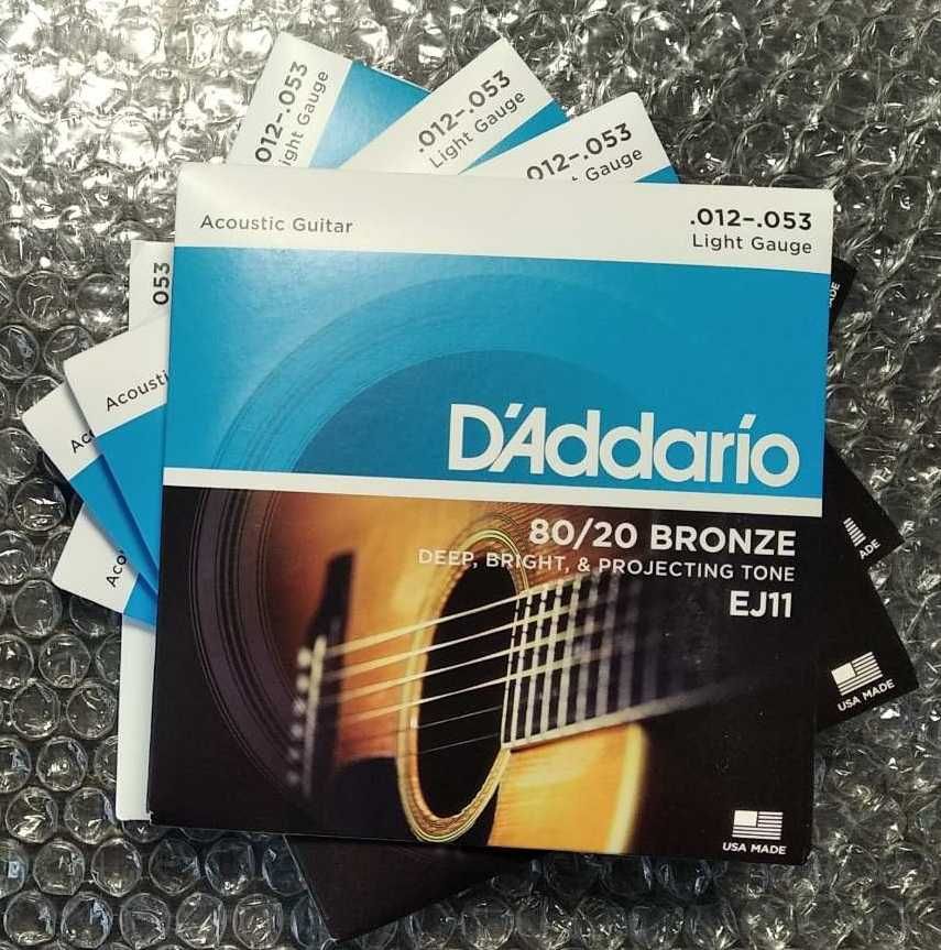 Струны для акустической гитары D`Addario Bronze EJ11 (12-53)