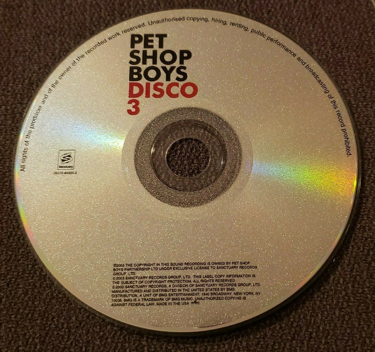 Pet Shop Boys Disco 3 USA CD Digipack Sanctuary Records