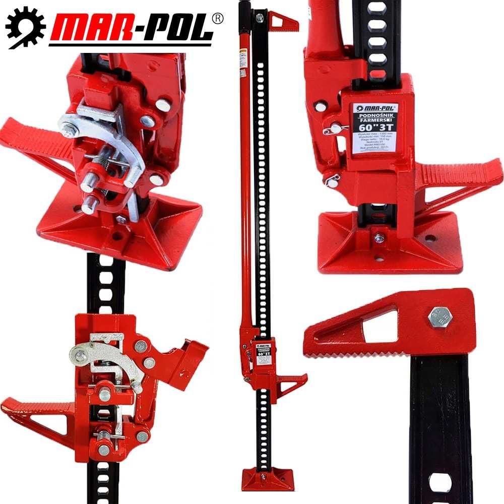 MAR-POL Podnośnik Hi-lift Hilift 3t 60" 150cm Lewarek Duży