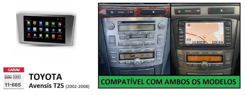 Rádio 2DIN [4+32GB] • Toyota AVENSIS (2002 a 2015) • Android T25 T27