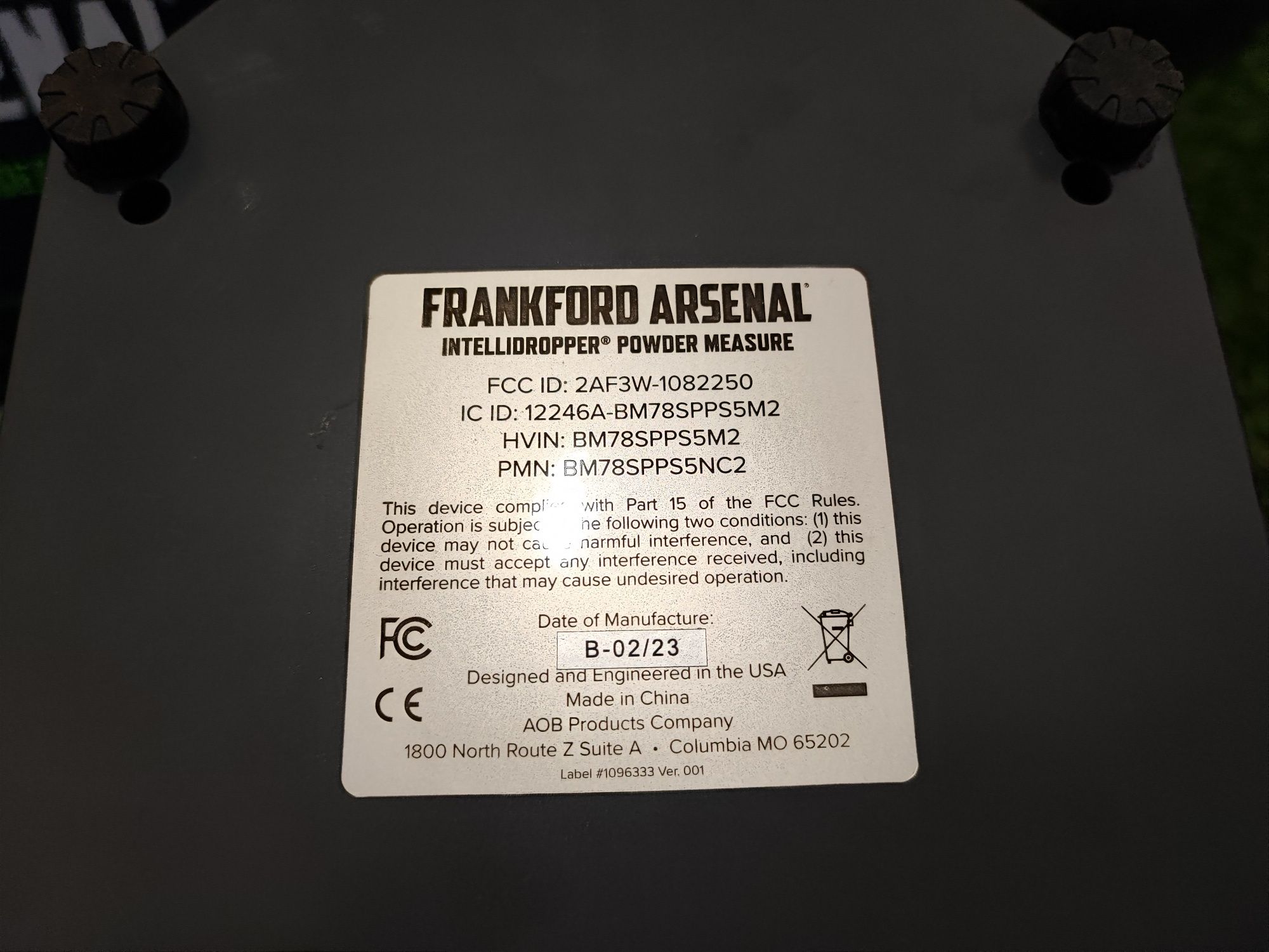 Авто-дозатор диспенсер пороха Frankford Arsenal Platinum Series Intell