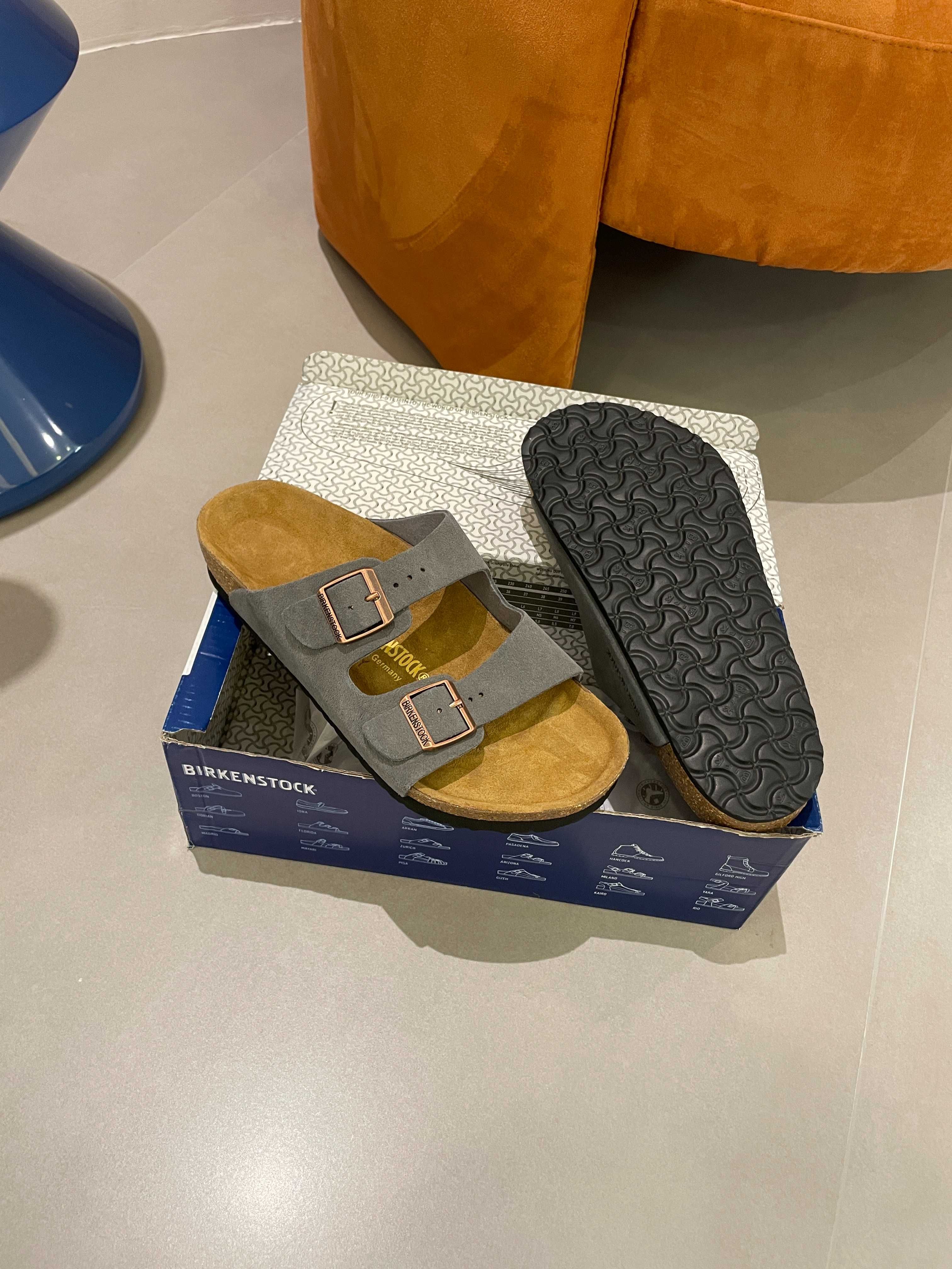 Birkenstock Kapcie damskie Szary 42