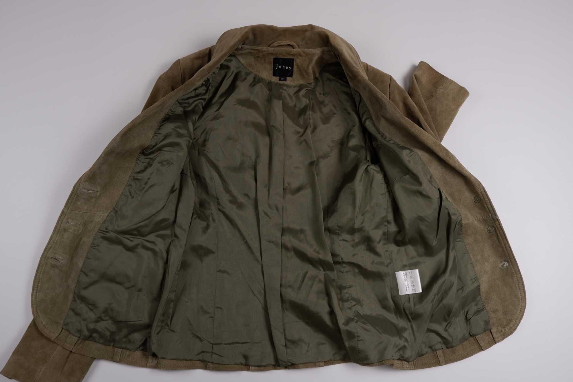 Пиджак Jack&Jones XS Дания хаки люкс куртка замшевый  замш женский