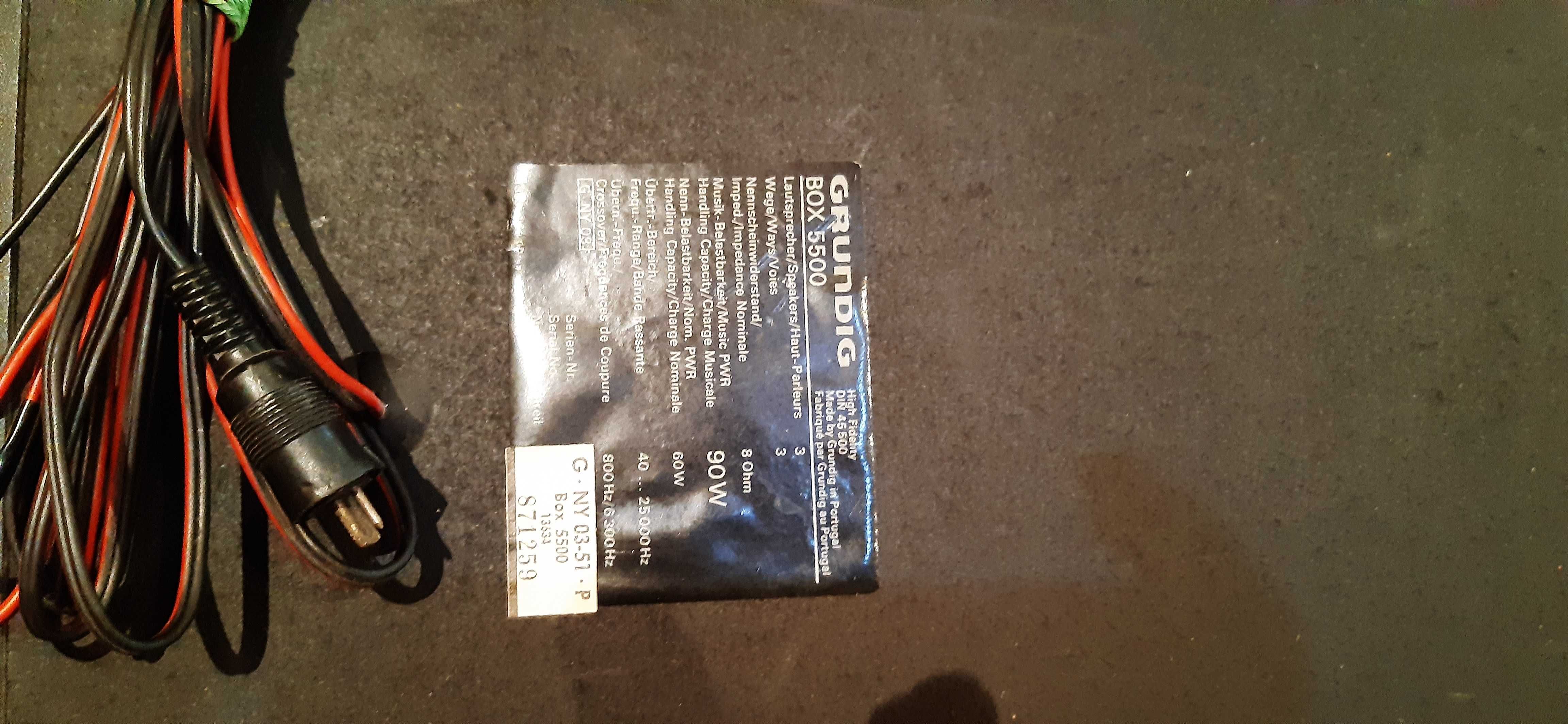 kolumny Grundig BOX 5500 8ohm 90W muzycznej 60W nominalnej