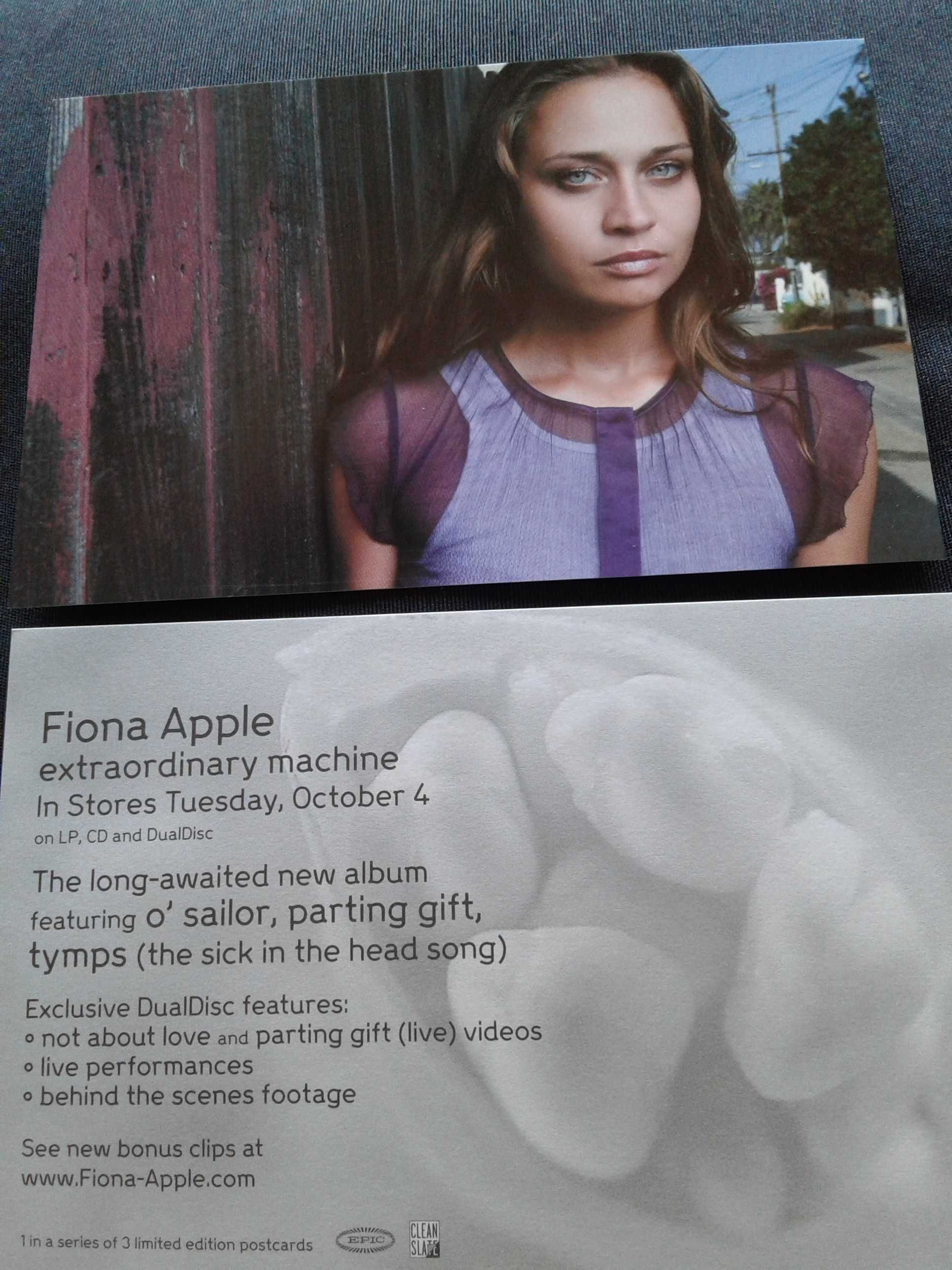 Postais - Promocionais de Fiona Apple